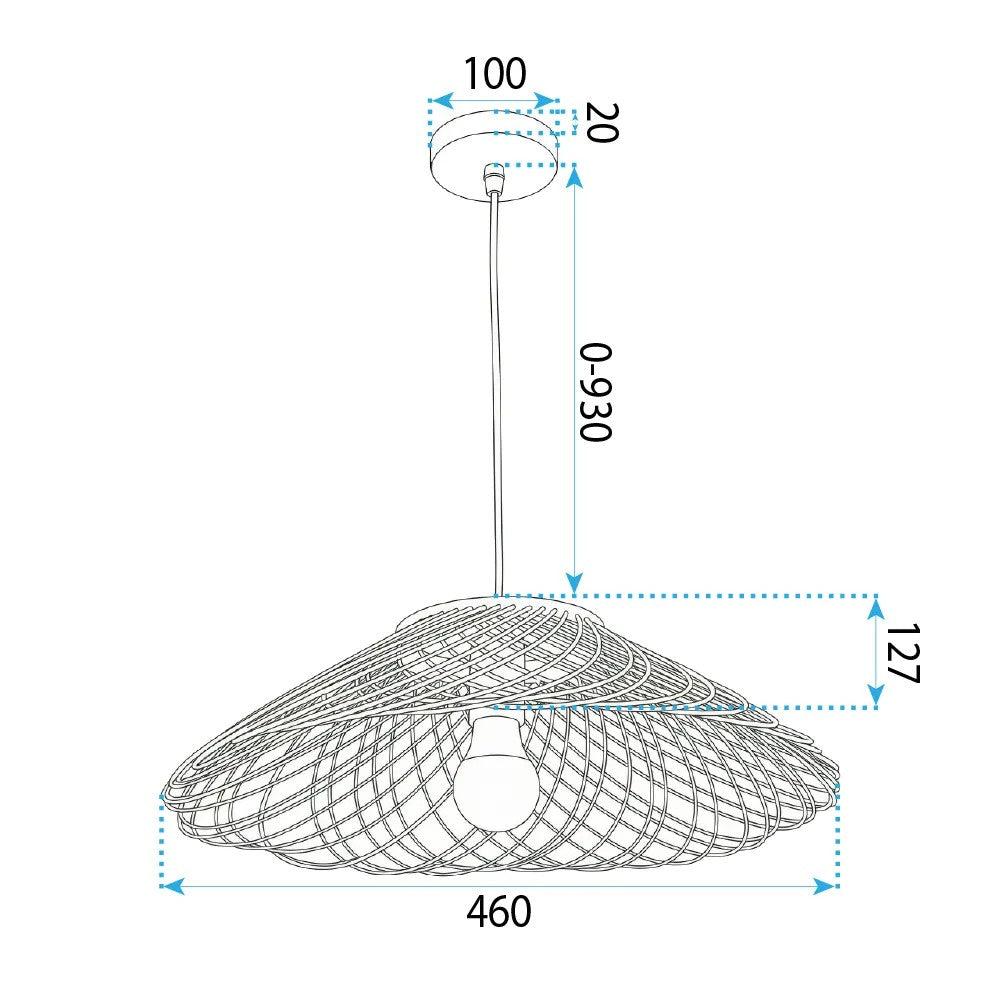 Lampa Sufitowa Wisząca Boho APP1946-1CP 7