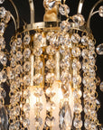 Lampa Wisząca Z Kryształami SWE090-CP 30cm Złota 7
