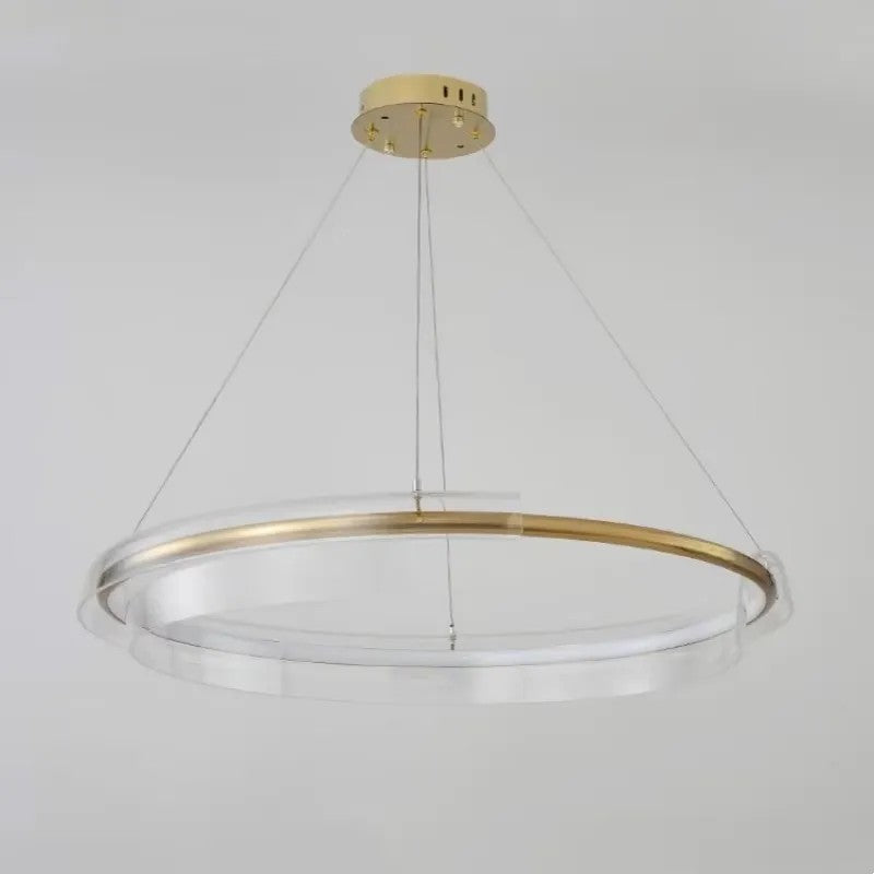 LAMPA SUFITOWA WISZĄCA LED APP1672-CP Gold 7