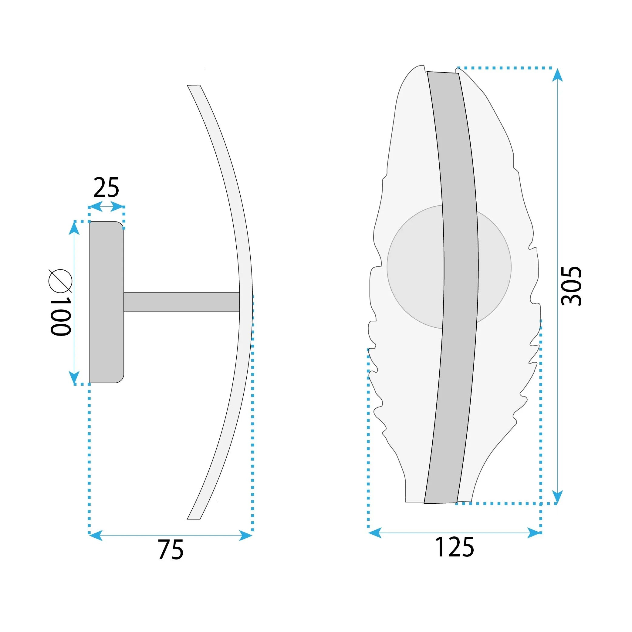 Kinkiet LED G140-W Złoty 7