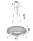 Lampa Sufitowa Wisząca Boho APP1910-3CP 60 Cm 7