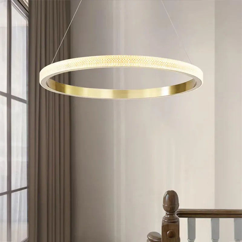 LAMPA SUFITOWA WISZĄCA LED APP1510-CP GOLD 7