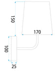 Kinkiet APP1612-1W Black 7