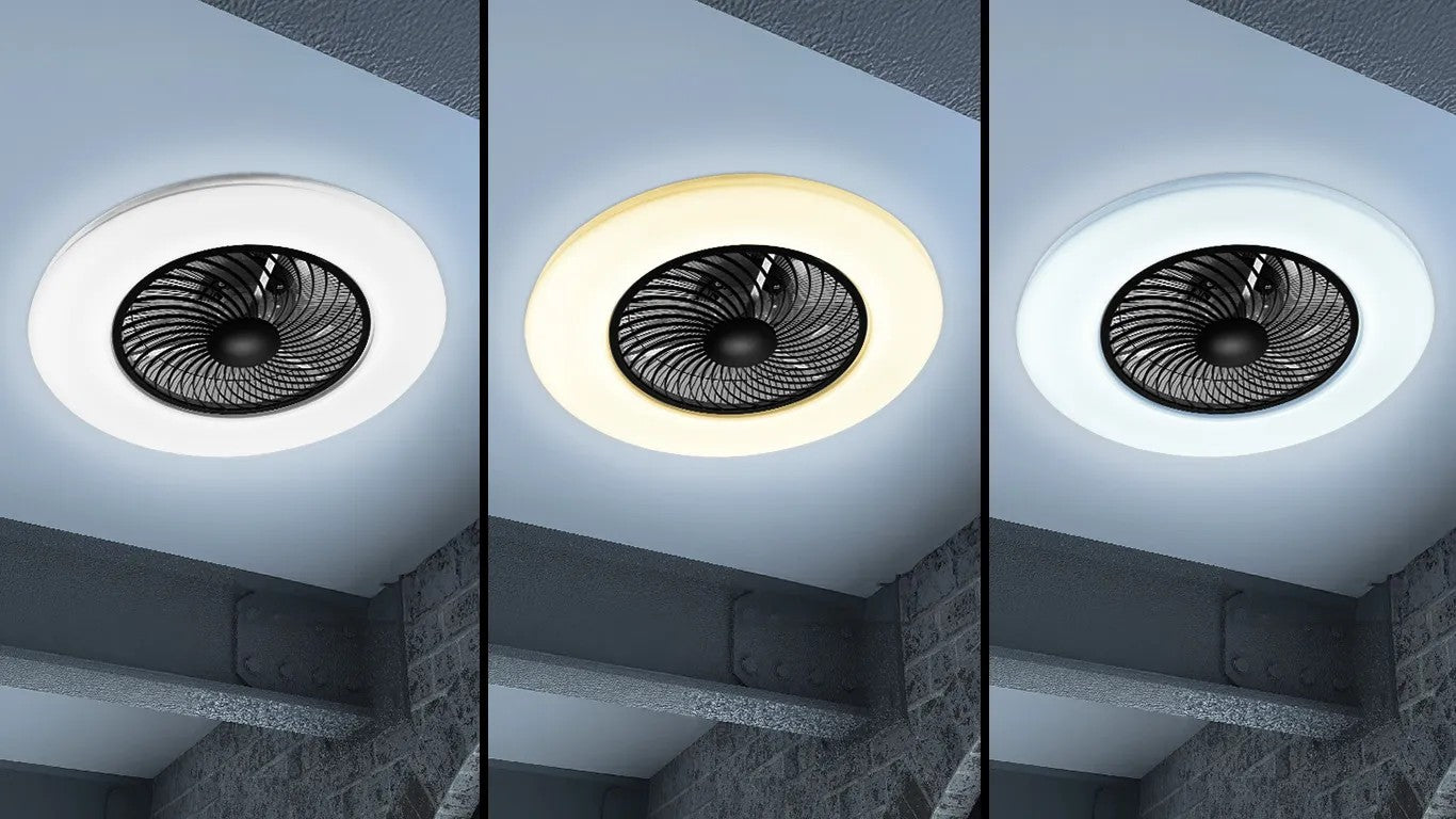 Lampa Z Wiatrakiem APP1552-C BLACK 7