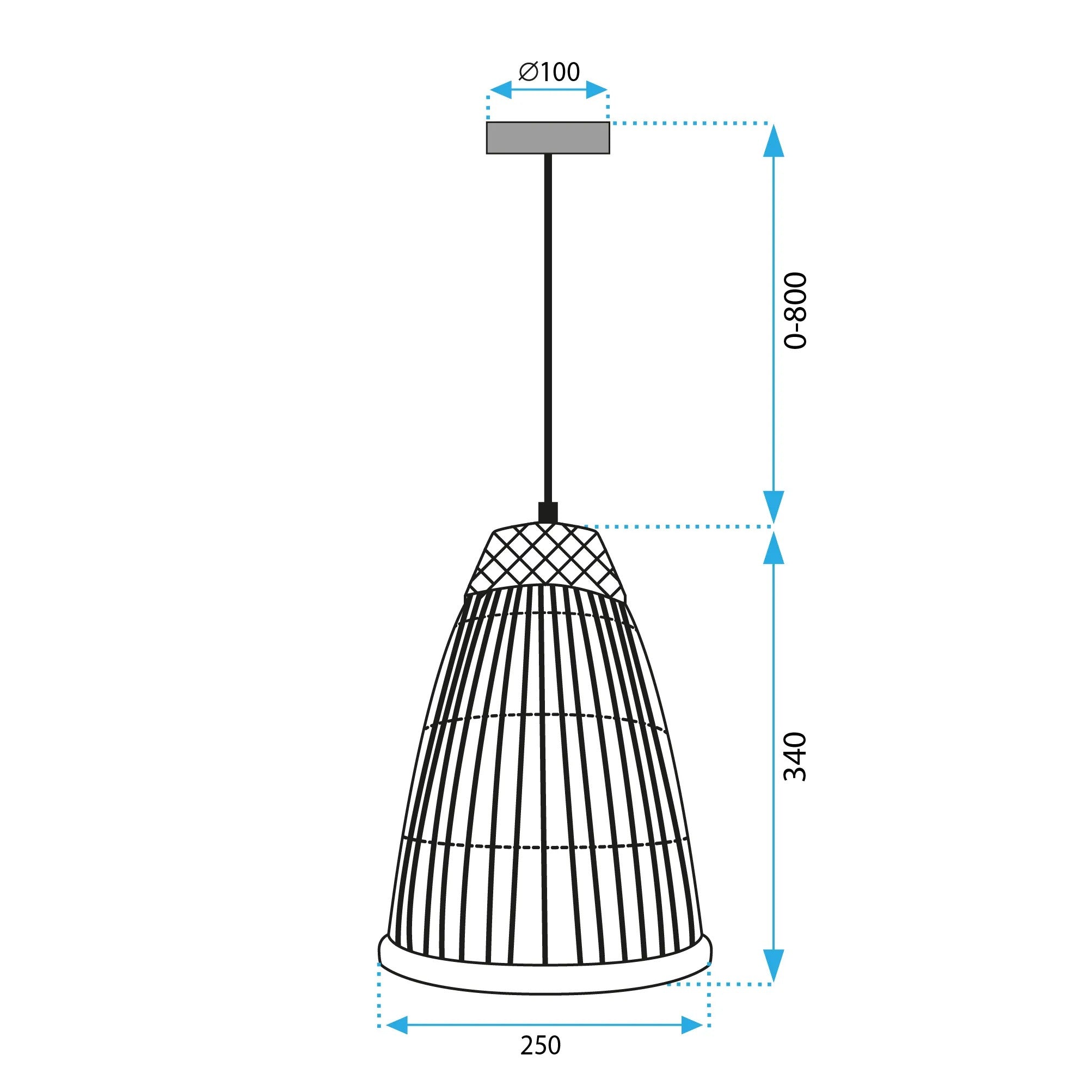 Lampa Wisząca Boho APP1329-1CP 7