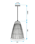 Lampa Wisząca Boho APP1329-1CP 7