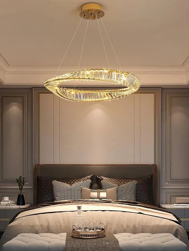 KRYSZTAŁOWA LAMPA SUFITOWA LED APP1064-1CP 7