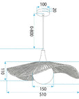 Lampa Sufitowa Wisząca Boho APP1932-1CP 50CM 7