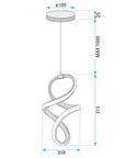 LAMPA WISZĄCA LED G074-1CP Złota 7