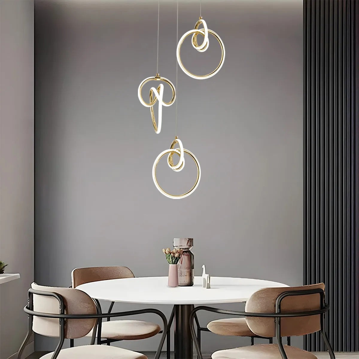 LAMPA WISZĄCA LED G072-3CPR Złota 7