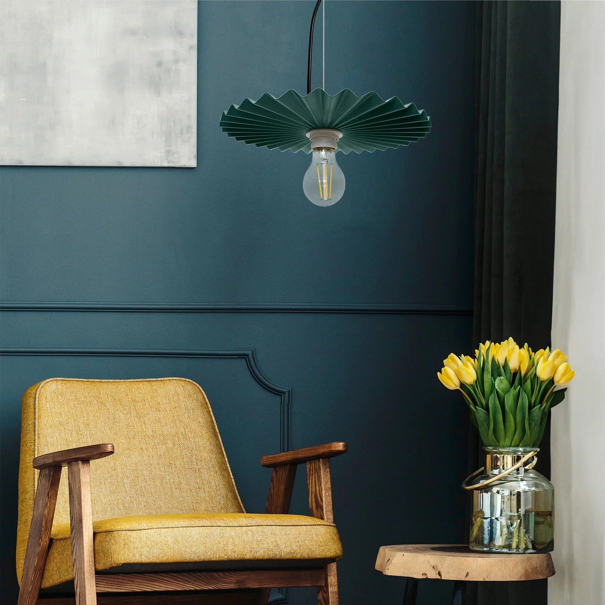 LAMPA SUFITOWA WISZĄCA APP1455-1CP Zielony 7