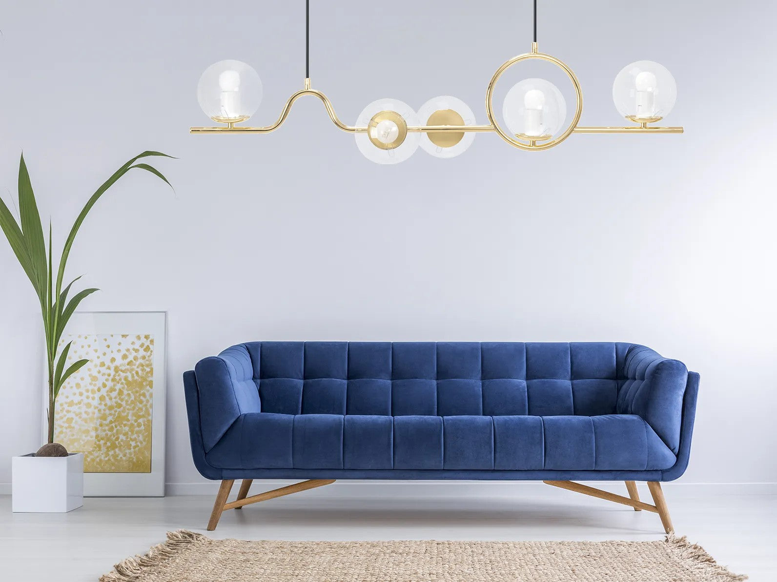 Lampa Wisząca APP1023-5CP Złota 7
