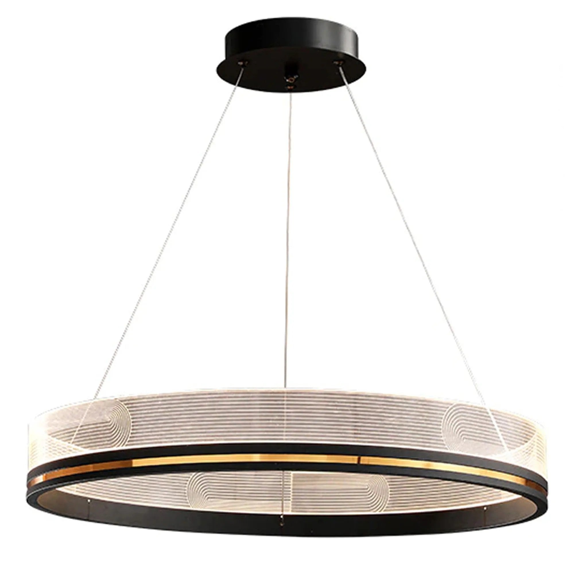 Lampa Wisząca LED APP1192-CP Czarno Złota 7
