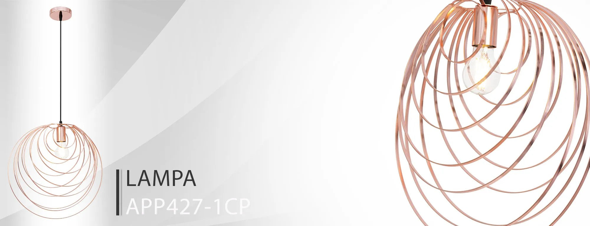 LAMPA SUFITOWA GEOMETRYCZNA APP427-1CP Rózowe Złoto 7