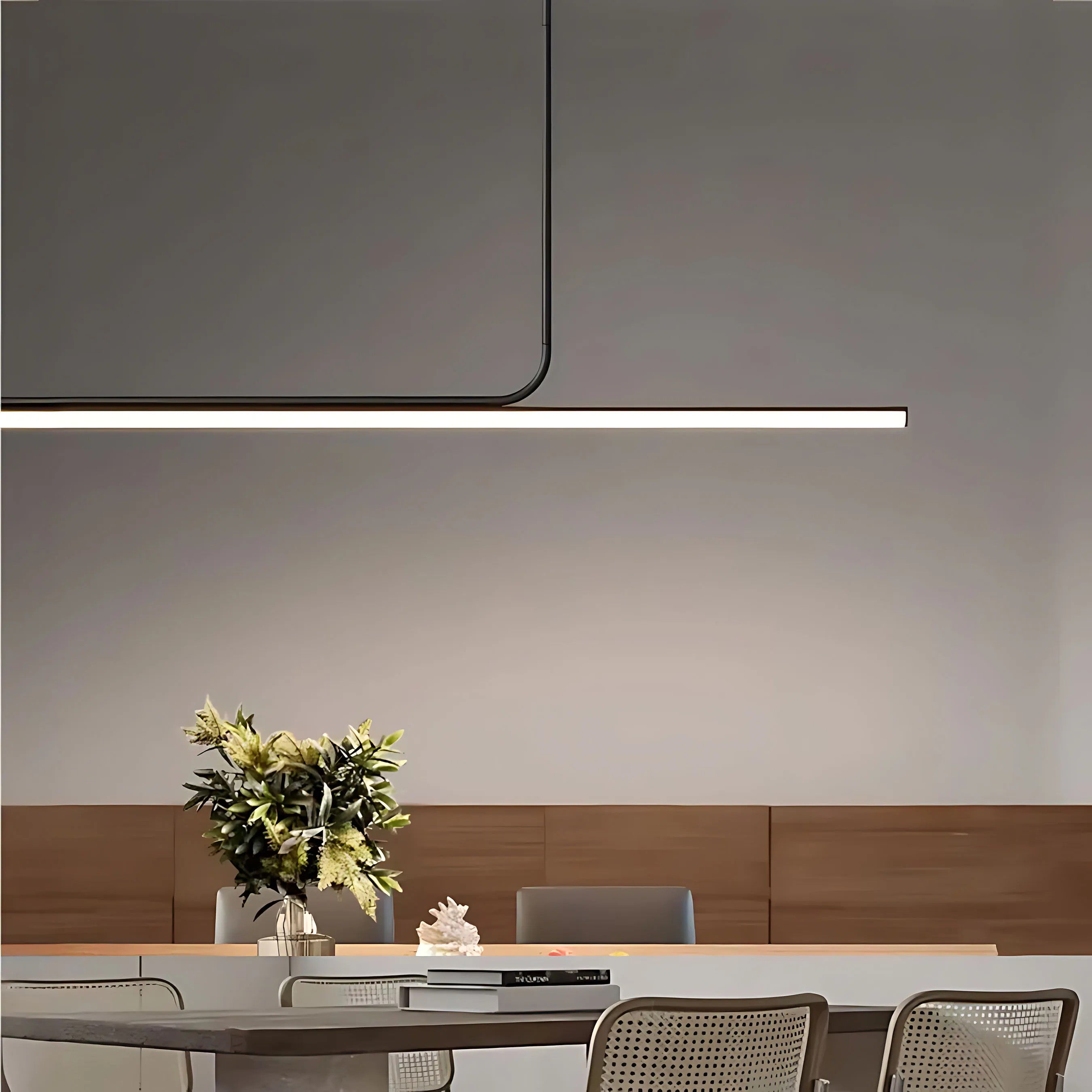 LAMPA SUFITOWA WISZĄCA LED APP1660-CP Black 140cm 7