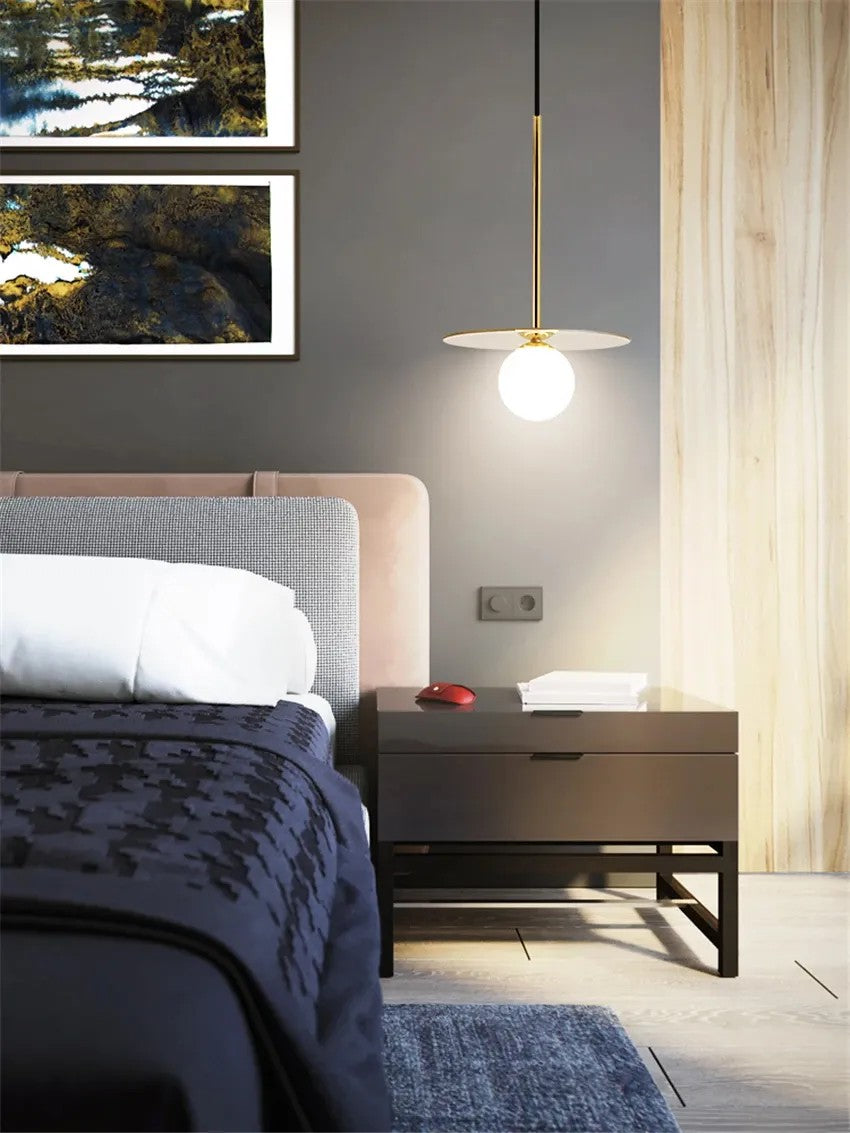 Lampa Wisząca Klosz 10cm APP939-1CP Złota 7