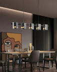 LAMPA WISZĄCA 5-punktowa APP1706-5CP GREY G9 7