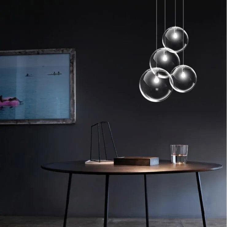 Lampa Sufitowa Wisząca Szklana Lassi 20 Cm APP306-1CP Czarna 7