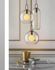Lampa Sufitowa Wisząca Szklana Kula 20cm APP629-1CP 7