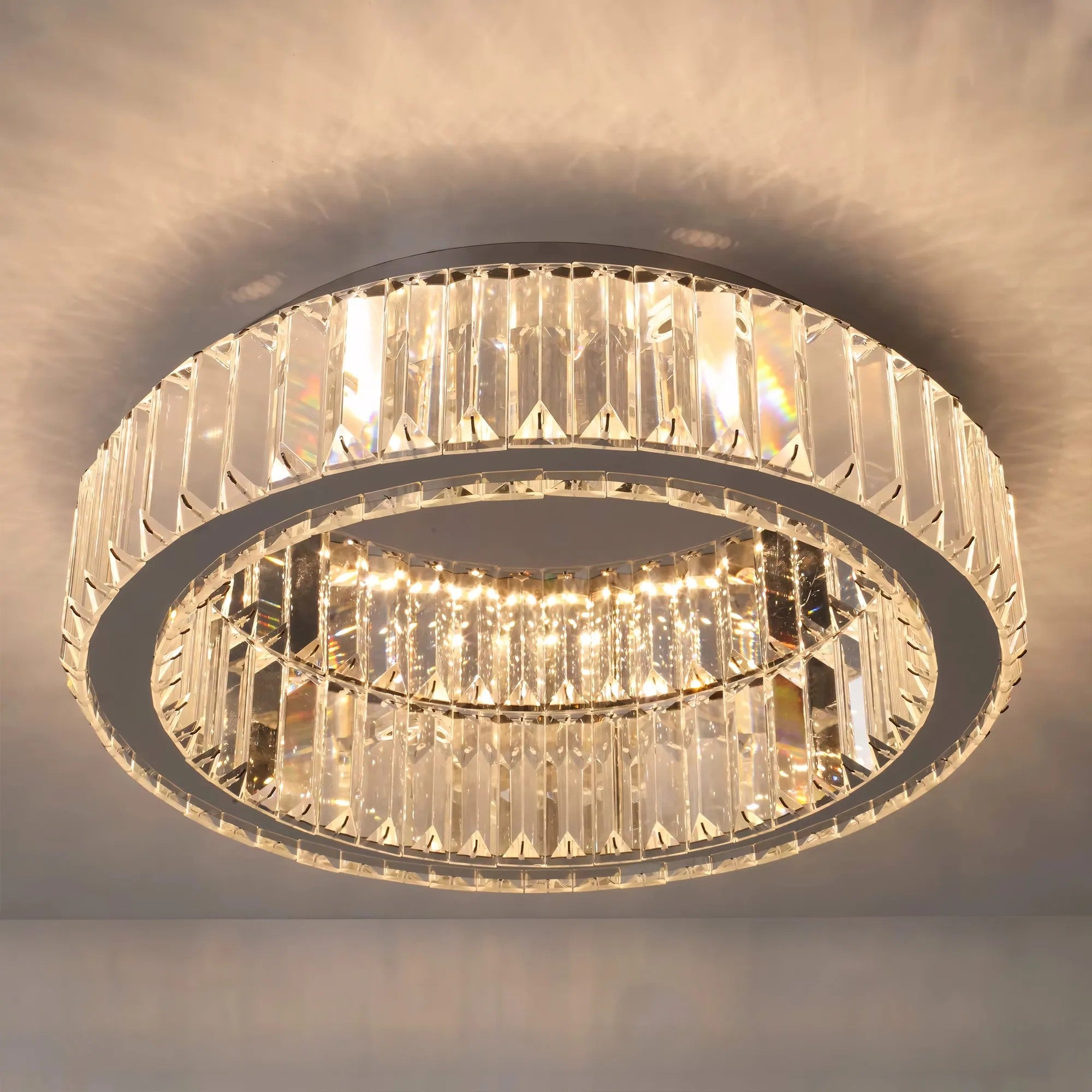 LAMPA KRYSZTAŁOWA PLAFON APP1742-C 40 Cm CHROM 7