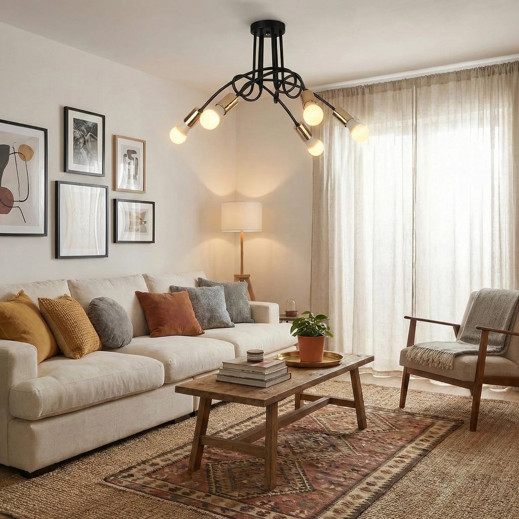 Lampa Paradise 5 APP518-5C Czarna 7