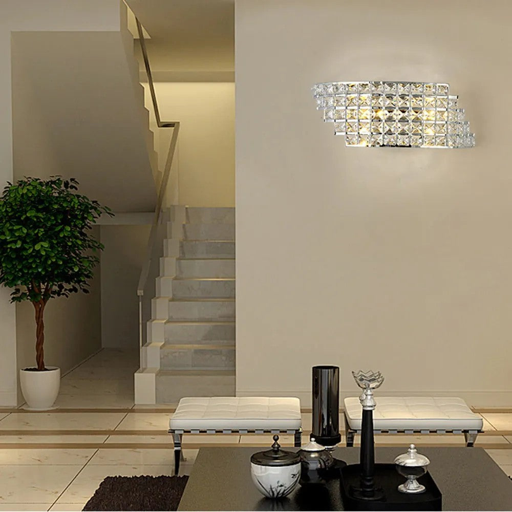LAMPA ŚCIENNA KINKIET W STYLU GLAMOUR APP676-1W E27 7