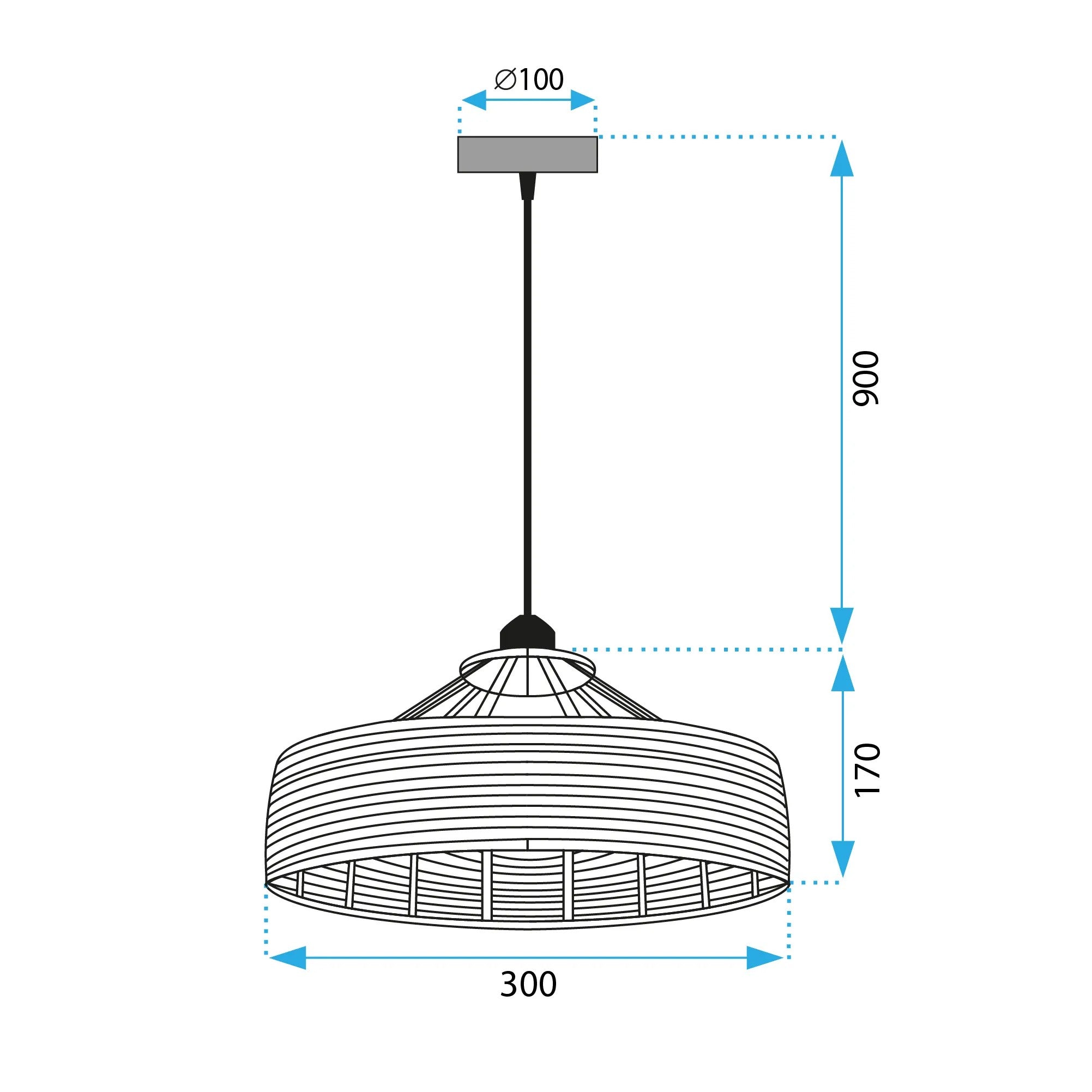 Lampa Wisząca Boho APP1317-1CP 7