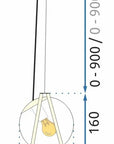 Lampa Wisząca APP1088-1CP Złota 7