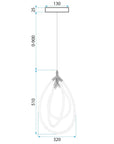 LAMPA WISZĄCA LED G018-CP ZŁOTA 7