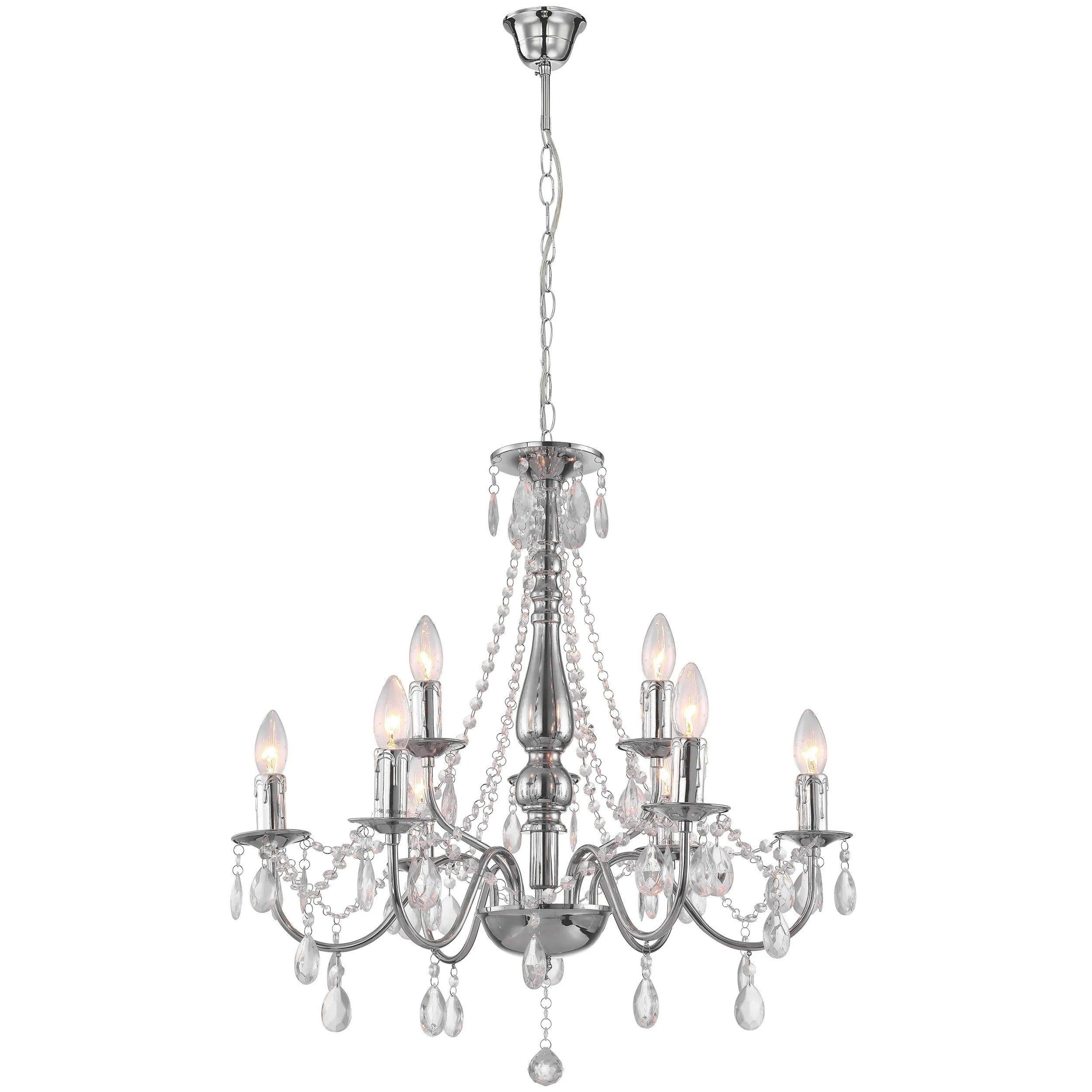 LAMPA SUFITOWA WISZĄCA EBT016-9CP CHROM 7