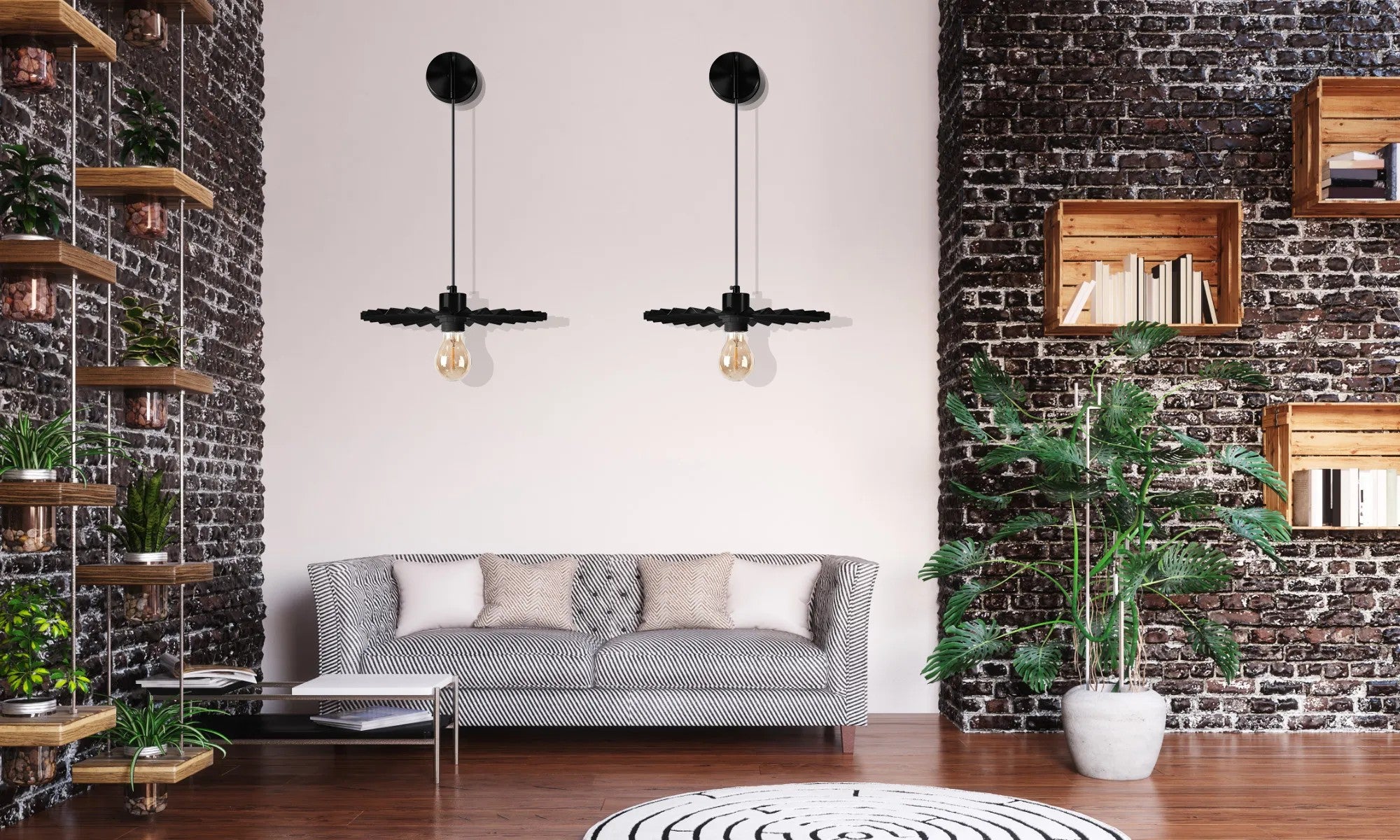 LAMPA ŚCIENNA KINKIET APP1355-1W Czarny 30 Cm 7