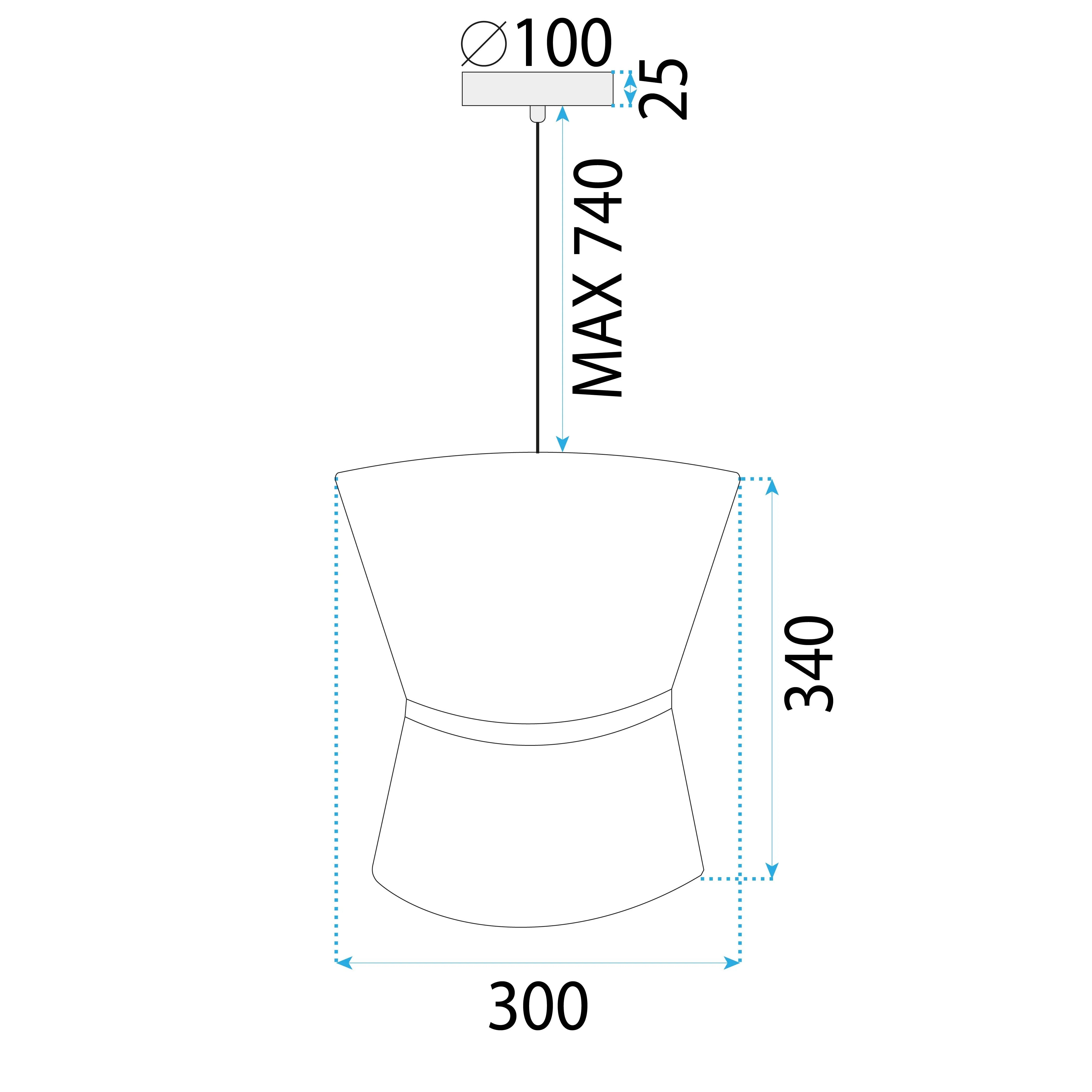 LAMPA SUFITOWA WISZĄCA APP1504-1CP WHITE 7