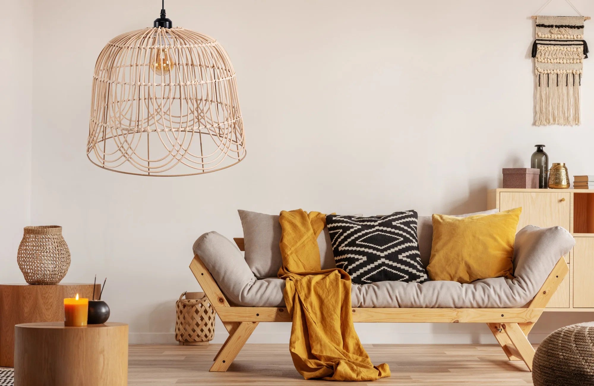 LAMPA SUFITOWA WISZĄCA NATURAL BOHO APP1352-1CP 40 Cm 7