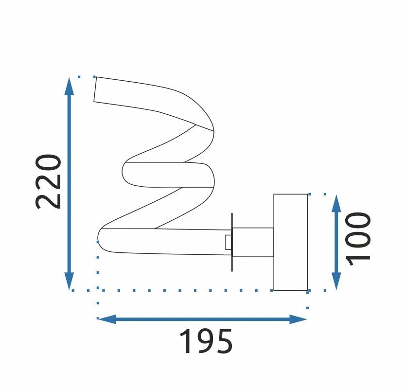 LAMPA ŚCIENNA KINKIET LED APP1052-W Czarny MAT 7