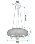 Lampa Sufitowa Wisząca Boho APP1909-3CP 50 Cm 7