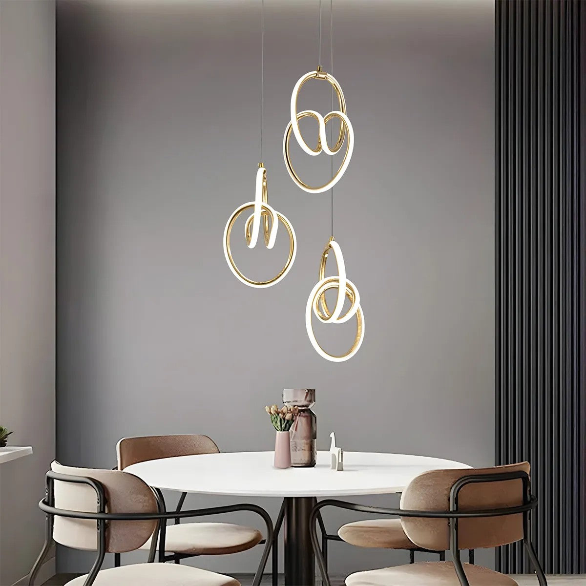 LAMPA WISZĄCA LED G082-3CPR Złota 7
