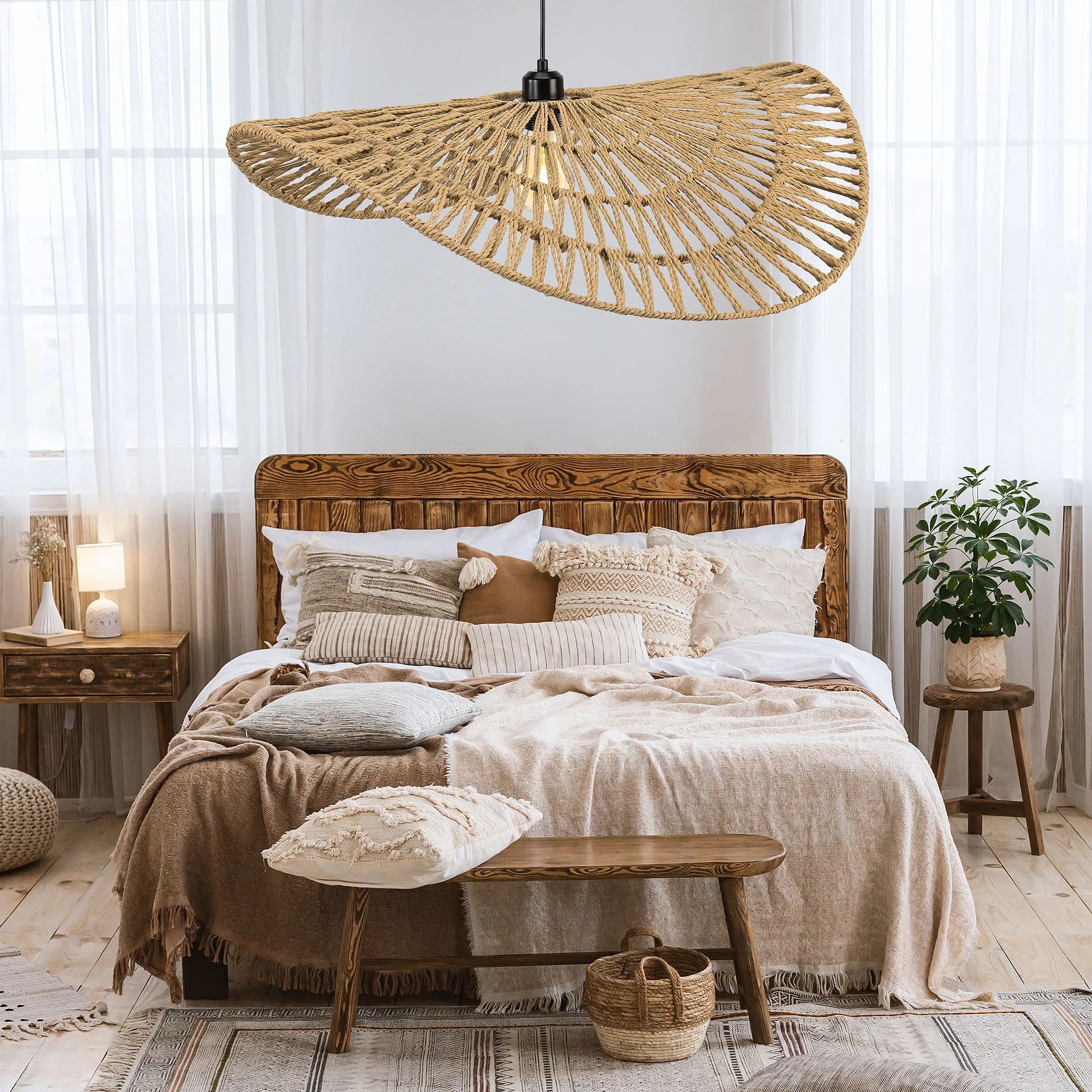 Lampa Sufitowa Wisząca Boho APP1740-1CP 80CM 7