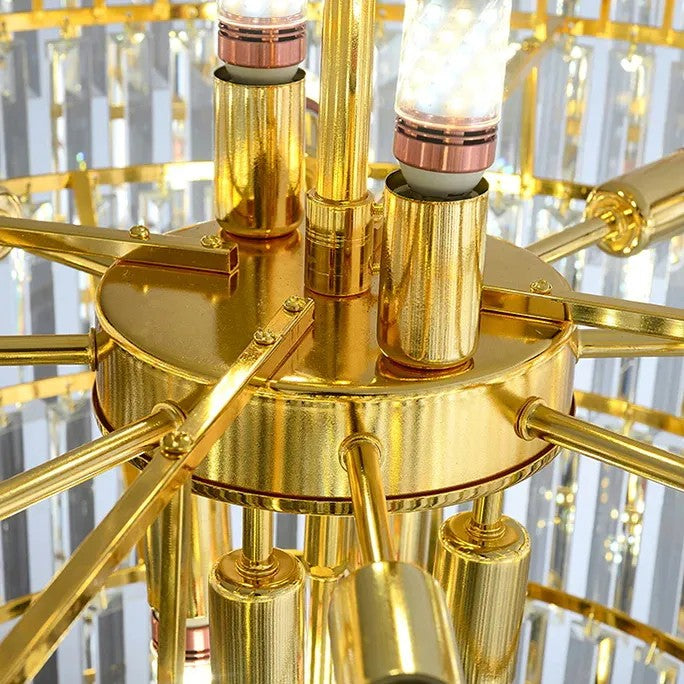 KRYSZTAŁOWA LAMPA SUFITOWA 312358 Złota 7