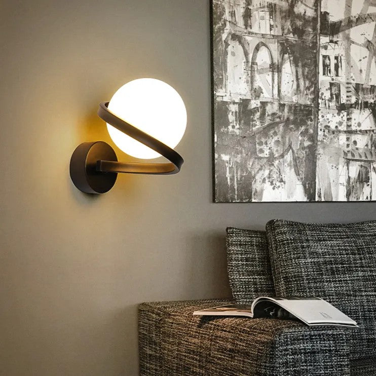 LAMPA ŚCIENNA KINKIET APP1209-1W Czarny 7
