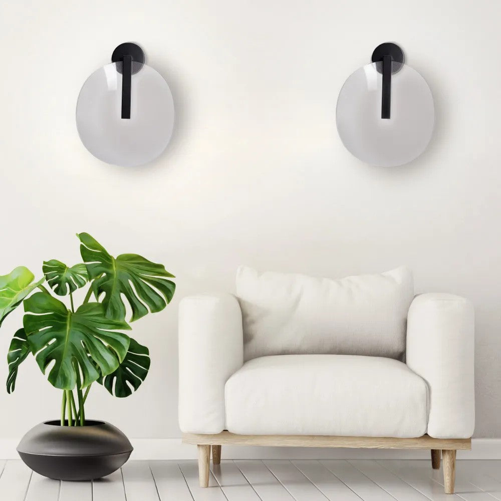 LAMPA ŚCIENNA KINKIET APP1313-W Czarna 7