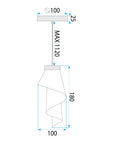 Lampa Sufitowa APP1765-1CP Różowe Złoto 7