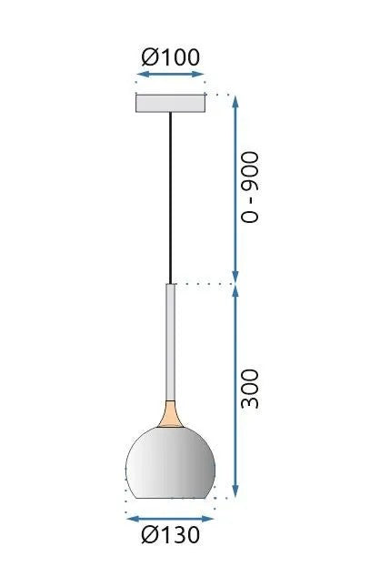 LAMPA SUFITOWA WISZĄCA LED G086-1CP Złota 7