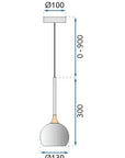 LAMPA SUFITOWA WISZĄCA LED G086-1CP Złota 7