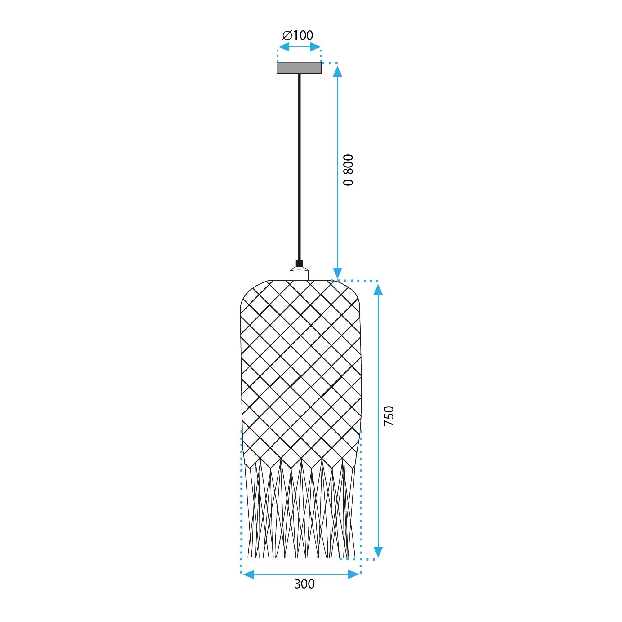 Lampa Wisząca Boho APP1276-1CP 7