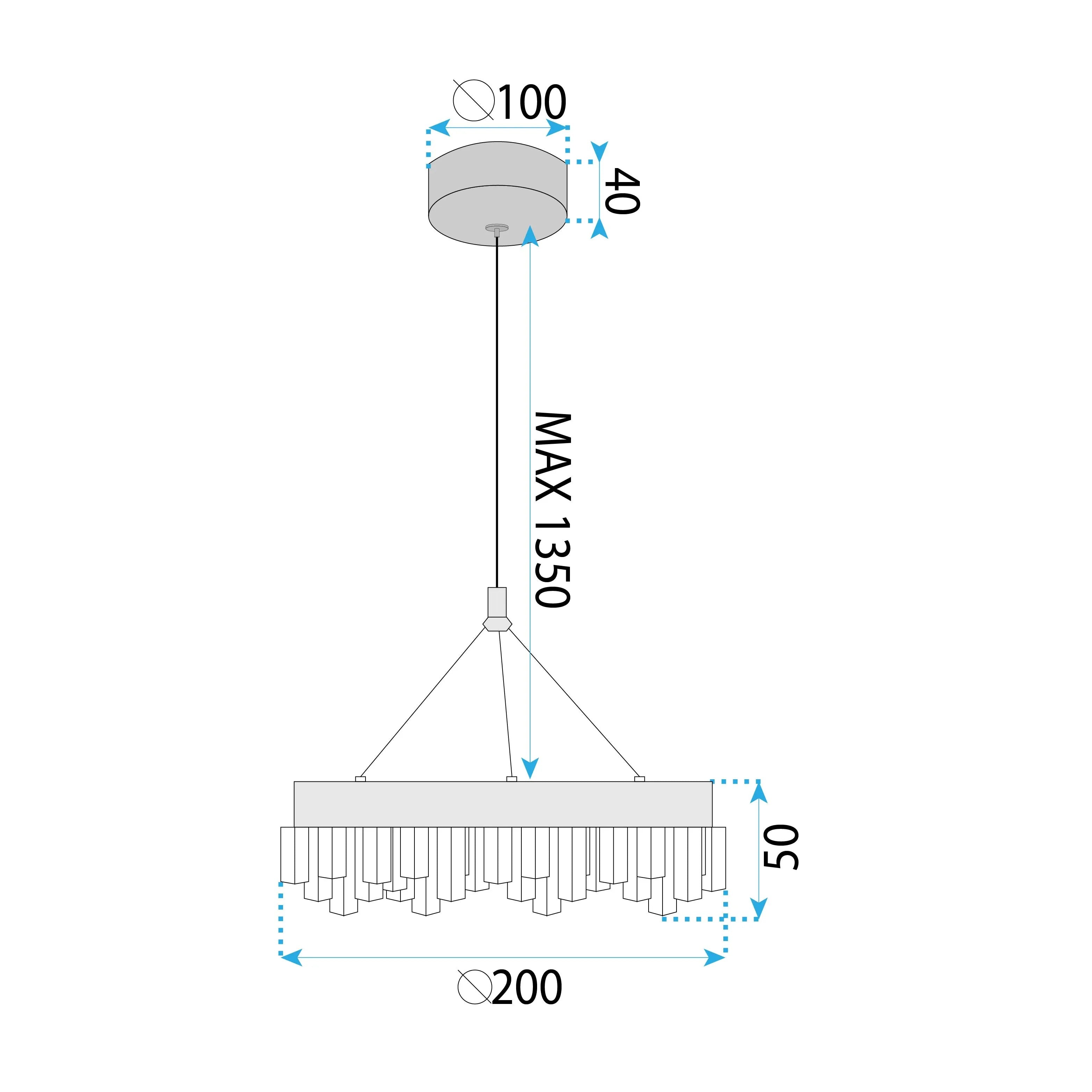 LAMPA WISZĄCA LED LHJ097-CP JASNE RÓŻOWE ZŁOTO 7