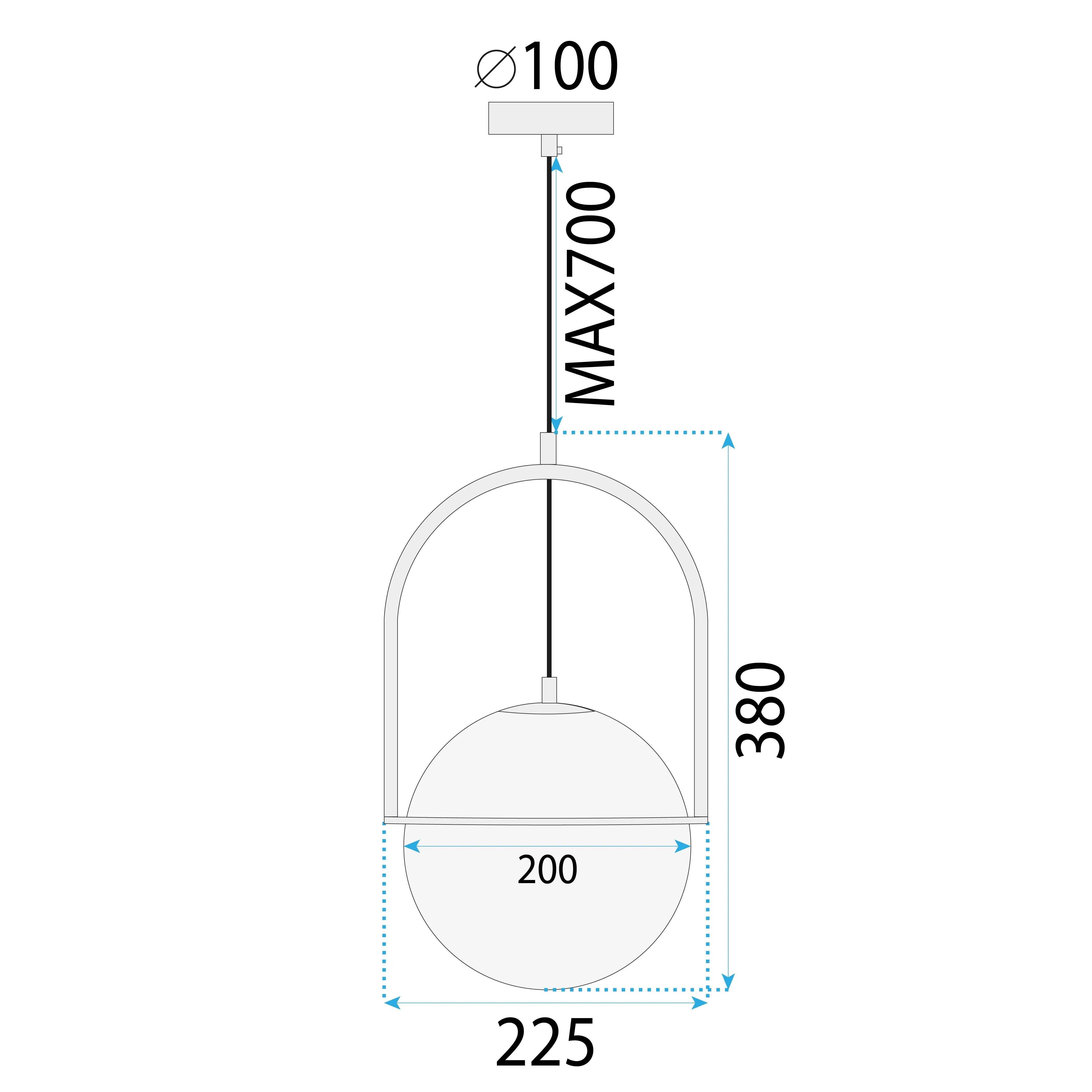 Lampa Wisząca APP1674-1CP 7