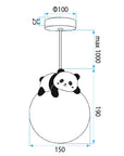 LAMPA SUFITOWA WISZĄCA PANDA G162-1CP 7