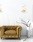 LAMPA ŚCIENNA KINKIET LED SPRING UP APP830-W Złota 7
