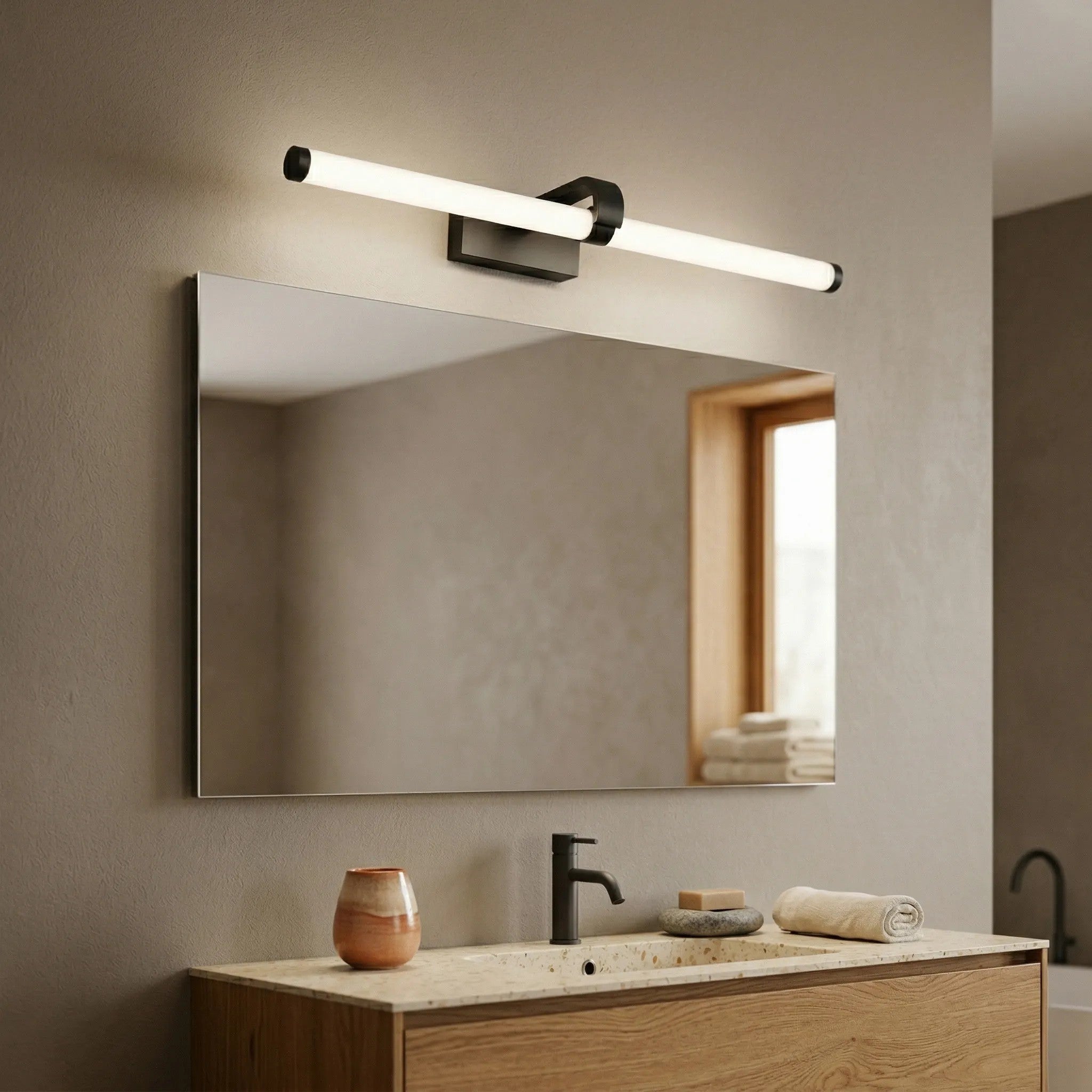 Kinkiet Łazienkowy LED APP1888-1W 60cm Czarny 7