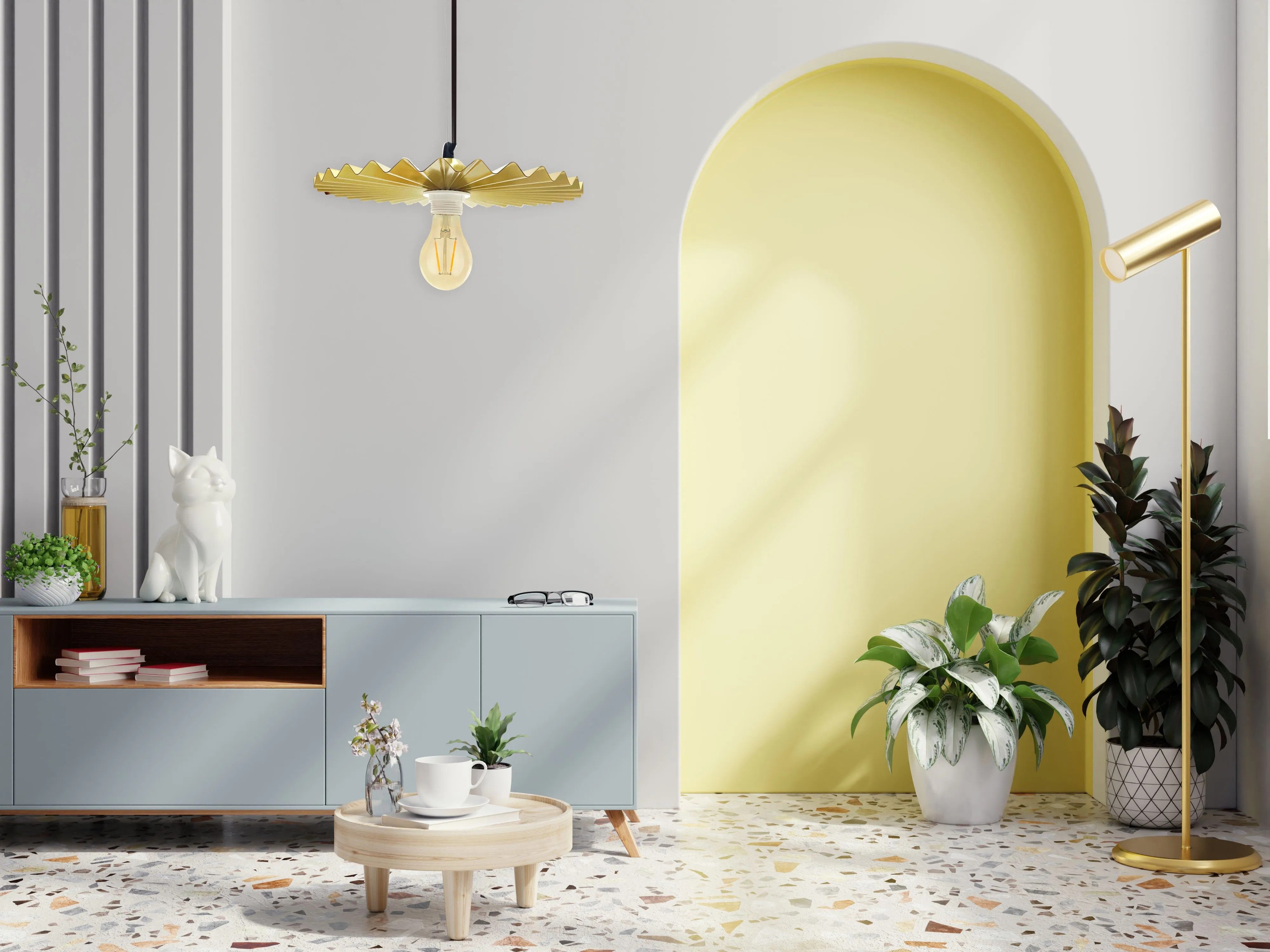 LAMPA SUFITOWA WISZĄCA APP1453-1CP Gold 7